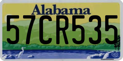 AL license plate 57CR535