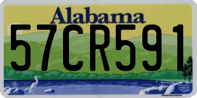 AL license plate 57CR591