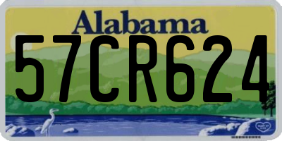 AL license plate 57CR624