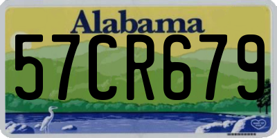 AL license plate 57CR679