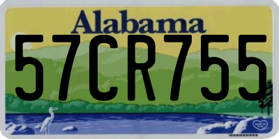 AL license plate 57CR755