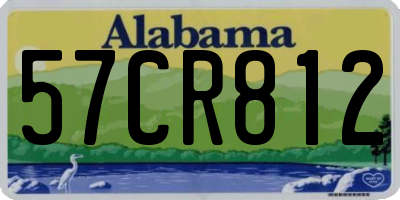 AL license plate 57CR812