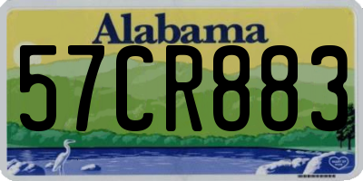 AL license plate 57CR883