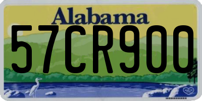 AL license plate 57CR900
