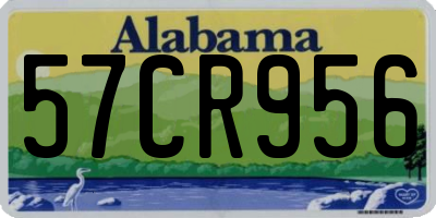 AL license plate 57CR956
