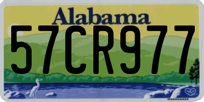 AL license plate 57CR977