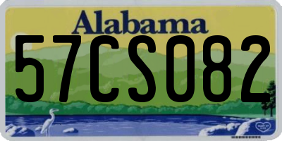 AL license plate 57CS082