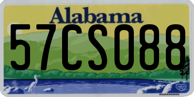 AL license plate 57CS088