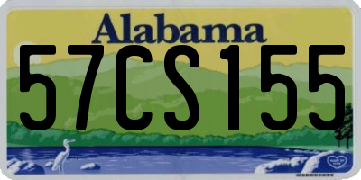 AL license plate 57CS155