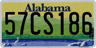 AL license plate 57CS186