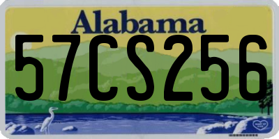 AL license plate 57CS256