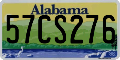 AL license plate 57CS276