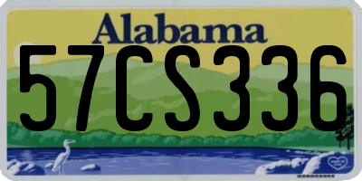AL license plate 57CS336