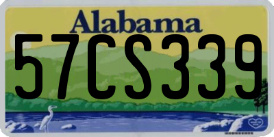 AL license plate 57CS339