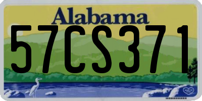 AL license plate 57CS371