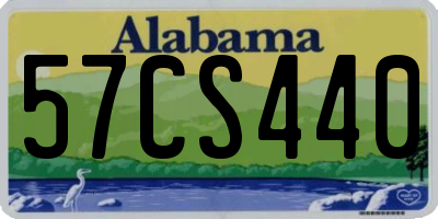 AL license plate 57CS440