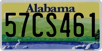 AL license plate 57CS461