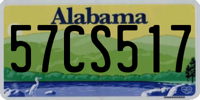 AL license plate 57CS517