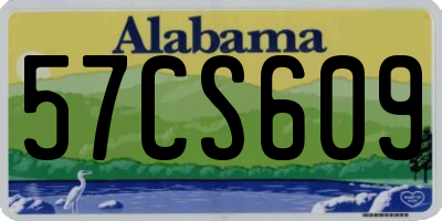 AL license plate 57CS609