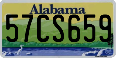 AL license plate 57CS659