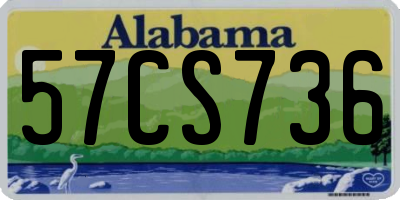 AL license plate 57CS736