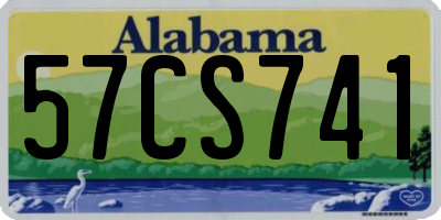 AL license plate 57CS741