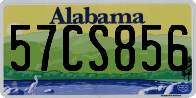 AL license plate 57CS856