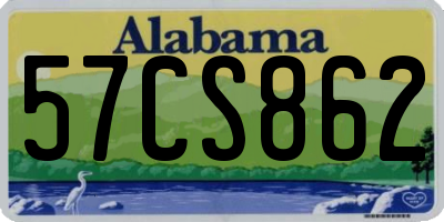 AL license plate 57CS862
