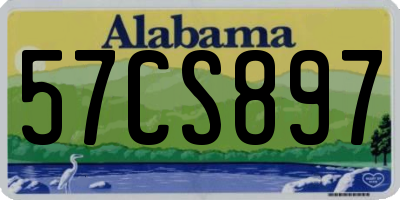 AL license plate 57CS897