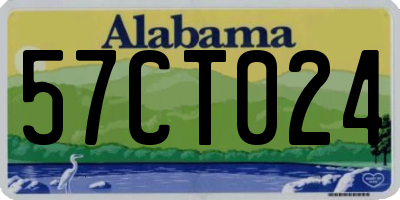 AL license plate 57CT024