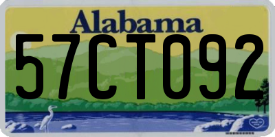 AL license plate 57CT092