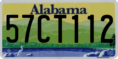 AL license plate 57CT112