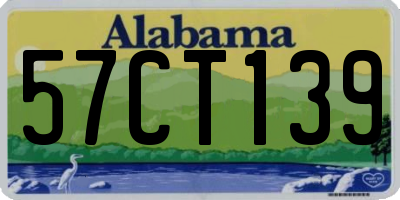 AL license plate 57CT139