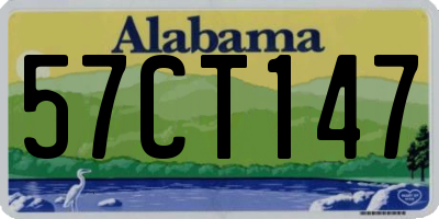AL license plate 57CT147