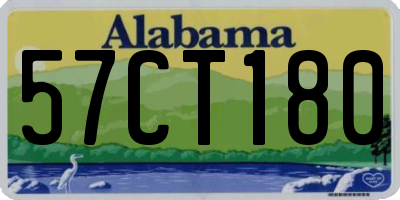 AL license plate 57CT180