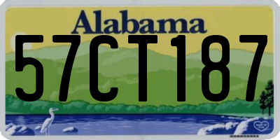 AL license plate 57CT187