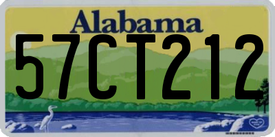AL license plate 57CT212