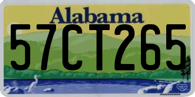 AL license plate 57CT265