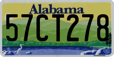 AL license plate 57CT278