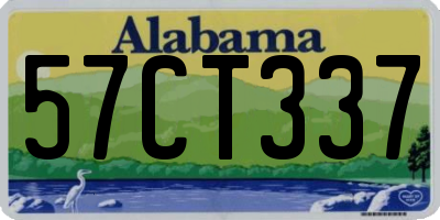AL license plate 57CT337