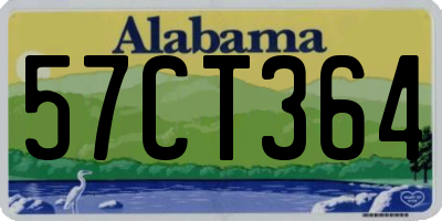 AL license plate 57CT364