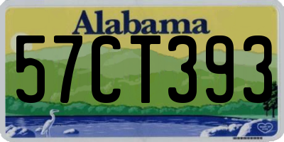 AL license plate 57CT393