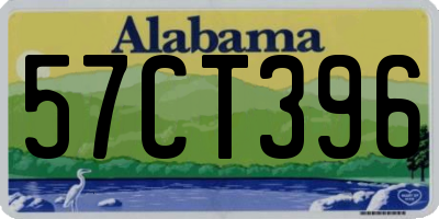 AL license plate 57CT396