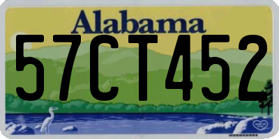 AL license plate 57CT452