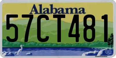 AL license plate 57CT481