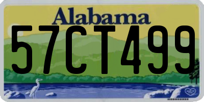 AL license plate 57CT499