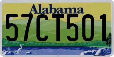 AL license plate 57CT501
