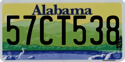 AL license plate 57CT538