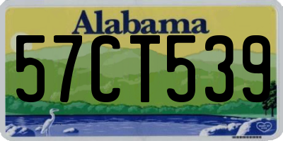 AL license plate 57CT539