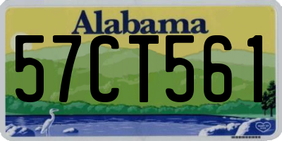 AL license plate 57CT561